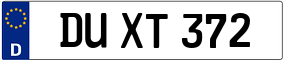 Trailer License Plate